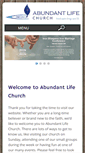 Mobile Screenshot of ablifechurch.org