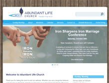 Tablet Screenshot of ablifechurch.org